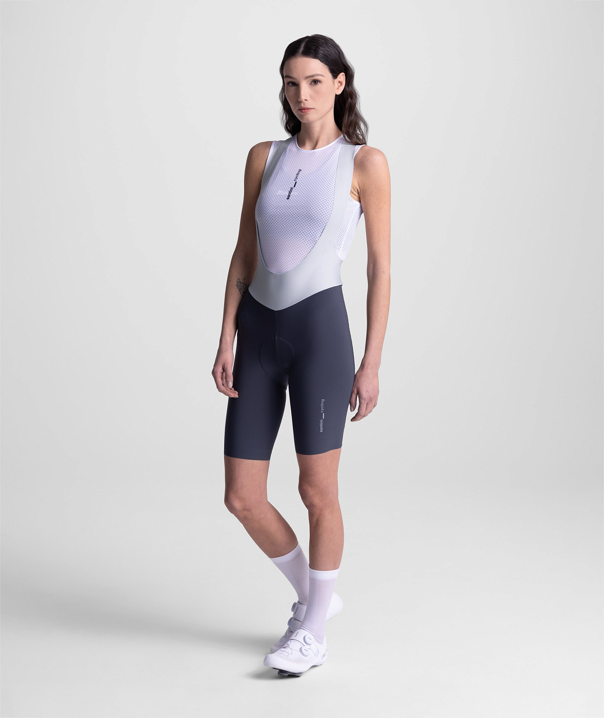 Велошорты женские Santini Aero Race Bib Shorts / Серый