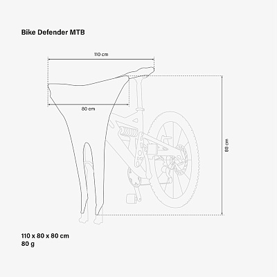 Чехол для велосипеда Scicon Defender MTB / Черный