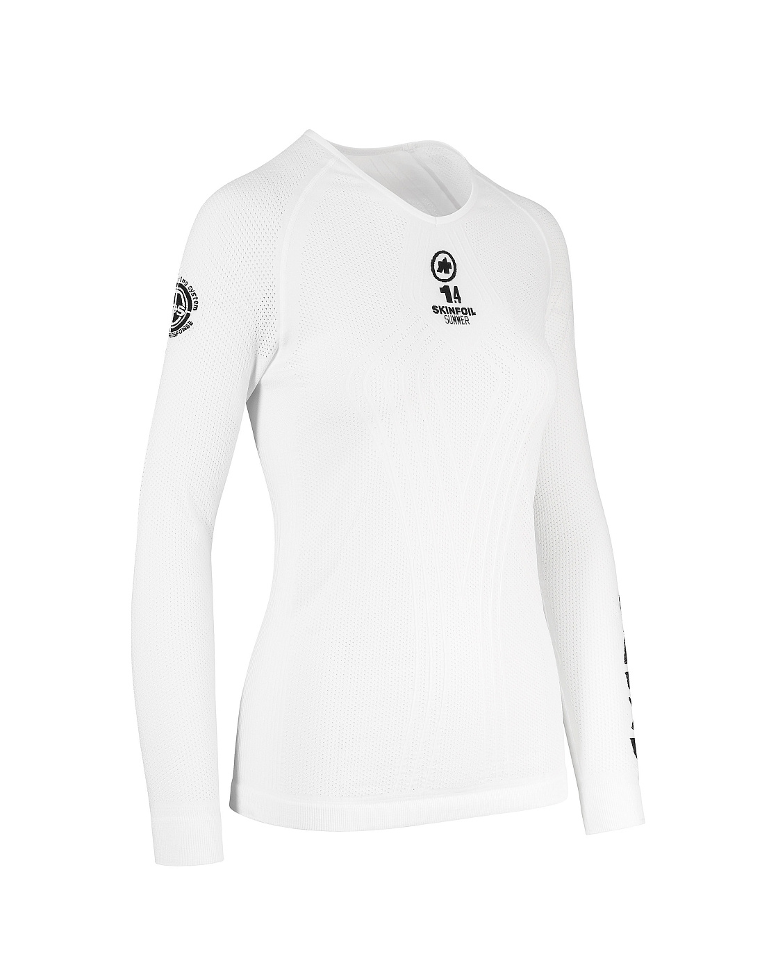 Термомайка с длинным рукавом Assos Ls Skinfoil Summer Evo7 / Белый