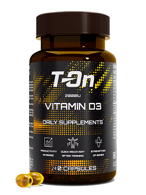 Капсулы T-ON VITAMIN D3 / 240 капсул