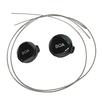 Застежка Crono KIT BOA L6 прав + лев / Черный-Серый