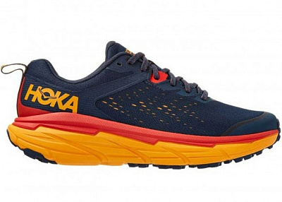 Беговые кроссовки мужские HOKA One One Challenger Atr 6 / Синий-Оранжевый