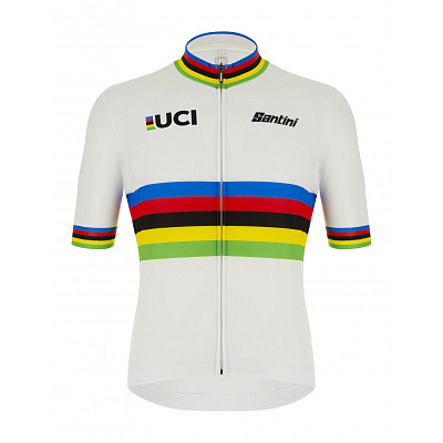 Веломайка Santini UCI World Champion SS Cycling Jersey / Белый