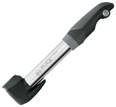 Насос SKS INJEX T-Zoom телескопический компактный / Черный-Серебряный