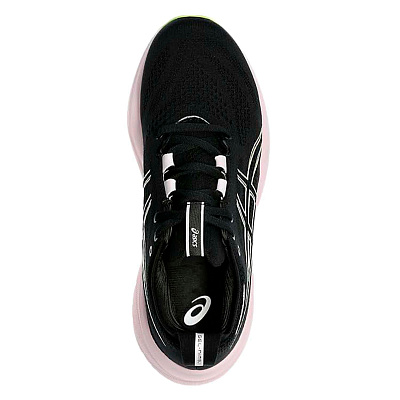 Беговые кроссовки женские Asics Gel-Nimbus 26 / Черный-Салатовый