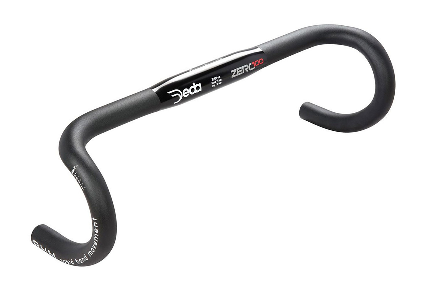 Руль шоссейный DEDA Elementi ZERO100 RHM Handlebar Alloy 7075 / Черный-Черный