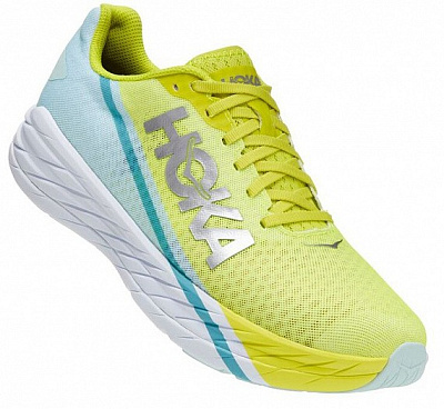 Беговые кроссовки унисекс HOKA One One Rocket X / Желтый-Голубой