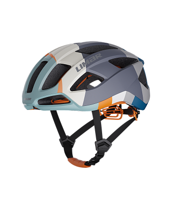 Велосипедный шлем Limar Air Stratos / Серый-Оранжевый-Синий 80s