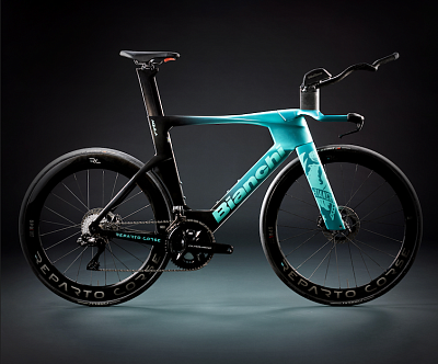 Рама для триатлона Bianchi Aquila RC TRI ZY / Глянцевый Целесте-Черный