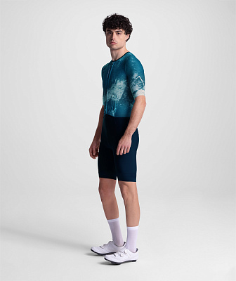 Трисьют с коротким рукавом Santini  Leaf Motion SS Trisuit / Зеленый