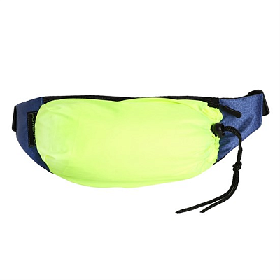 Сумка поясная Powerup с объемным карманом для бутылки / Синий