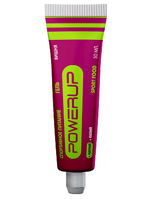 Гель энергетический PowerUp Classic Gel Натрий-Калий / 50ml / Вишня