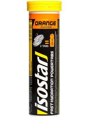 Растворимые таблетки Isostar Powertabs / Апельсин / 10 таблеток в тубе