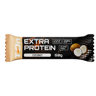 Протеиновый батончик T-ON EXTRA PROTEIN / 50г / Кокос