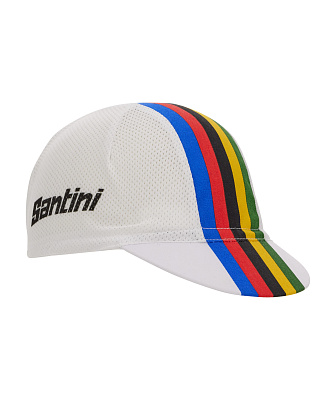 Велокепка Santini UCI UCI World Champion Cap / Белый