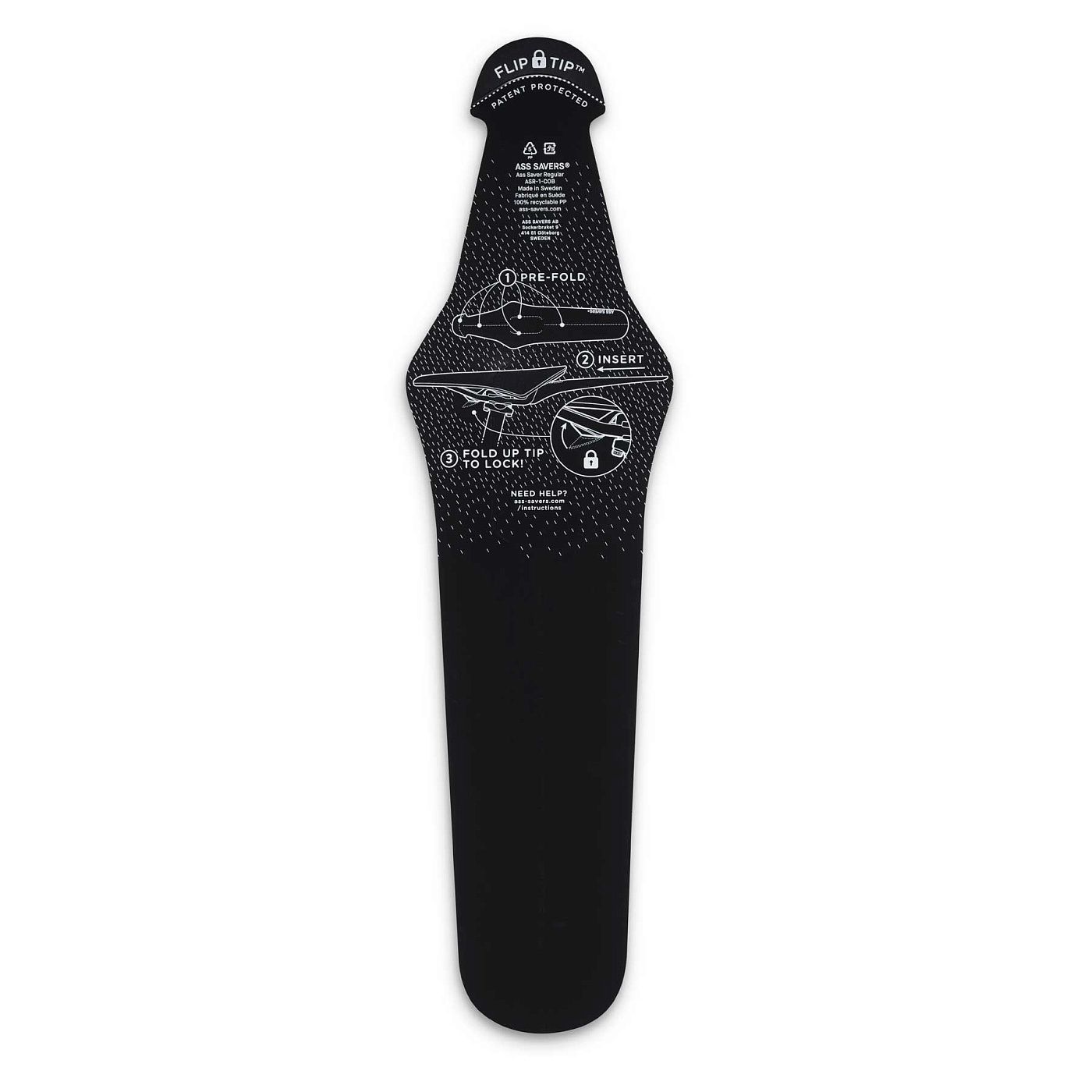Крыло заднее ASSOS Mud Guard Monogram / Черный