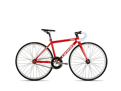 Велосипед трековый детский DRAG 26 Zippy FX 2022 / Красный-Белый
