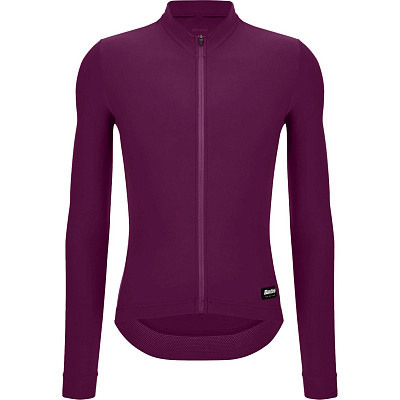 Веломайка утепленная с длинным рукавом Santini RTR Unisex Jersey / Бордовый