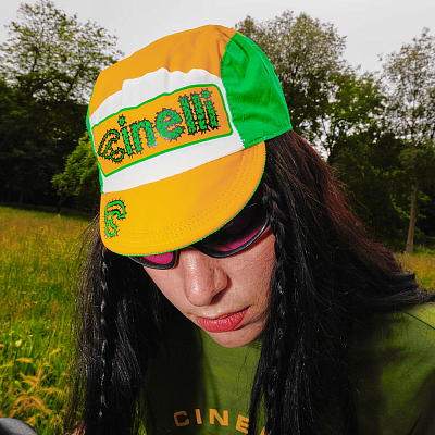 Велокепка Cinelli Cap Cactus Yellow And White
