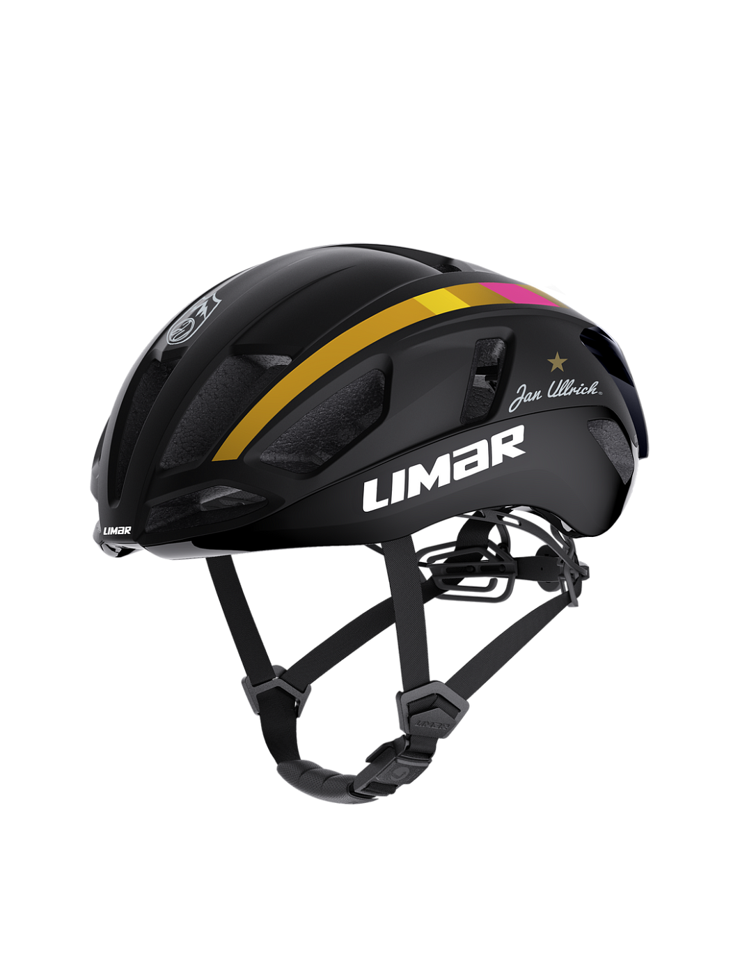 Велосипедный шлем Limar Air Atlas / Limited Edition Jan Ullrich / Черный-Золотой