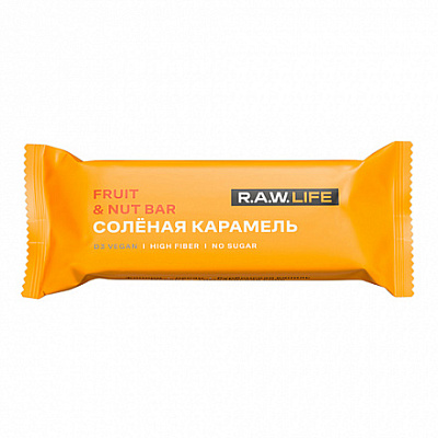Батончик орехово-фруктовый R.A.W. LIFE Fruit & Nut Bar / Соленая карамель