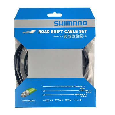 Трос+оплетка перекл. Shimano Road Shifting Cable Set Optislick 1.2mm x 2.1/1.8m / OT-SP41 1.7m