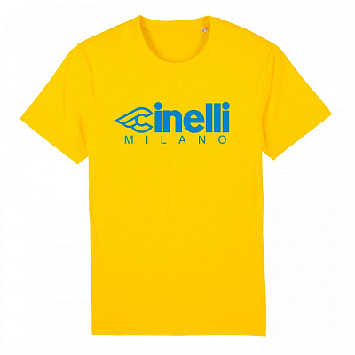 Футболка Cinelli T-Shirt Milano / Желтый-Синий
