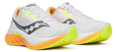 Беговые кроссовки мужские Saucony Endorphin Speed 4 / Белый-Оранжевый