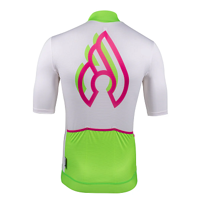Велосипедная джерси Cinelli Tempo Jersey / Белый-Салатовый