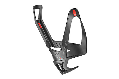 Флягодержатель Elite Rocko Carbon / Матовый Черный-Красный