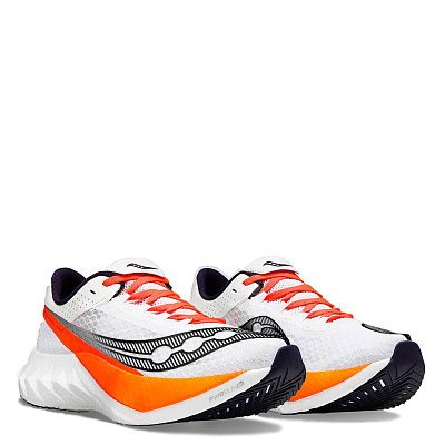 Беговые кроссовки мужские Saucony Endorphin Pro 4 / Белый-Черный