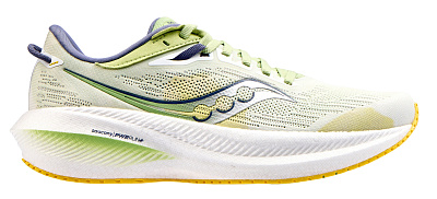 Беговые кроссовки женские Saucony Triumph 21 / Белый-Зеленый