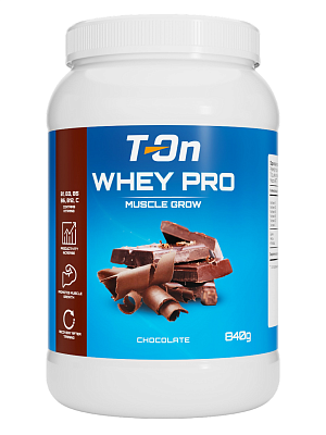 Напиток протеиновый в порошке T-ON WHEY PRO PROTEIN DRINK / 840г / Шоколад