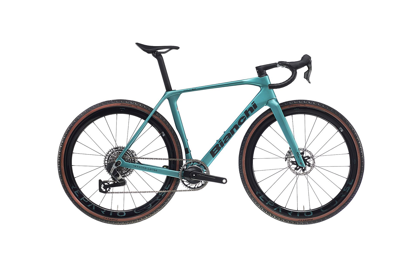 Bianchi Impulso RC Red XPLR eTap AXS PM FG / Целесте-Черный