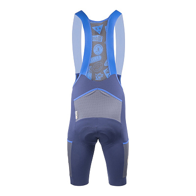 Гравийные/МТБ велошорты с карго карманами Cinelli Gravel Bib Short / Синий
