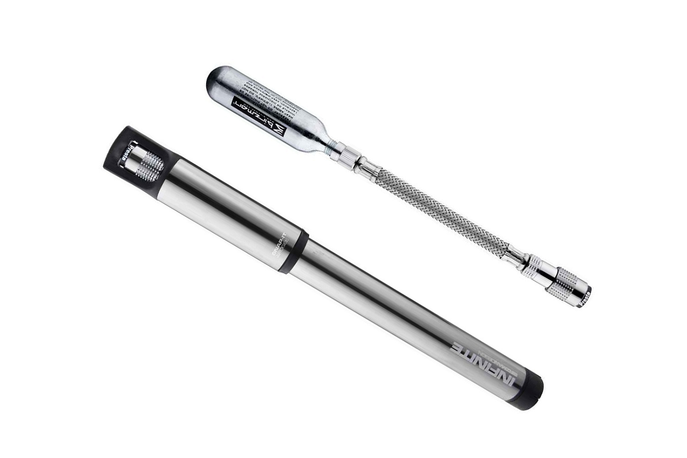 Насос Birzman Infinite Apogee Road CO2 / Серебристый