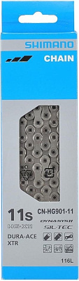 Цепь Shimano Dura Ace/XTR CN-HG901-11 Chain / Замок SM-CN900 в комплекте / 11-Speed (OEM)
