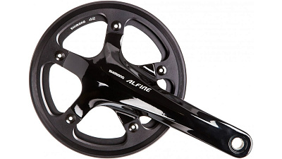 Система шатунов Shimano Alfine FC-S501 Road Crankset / 39T / Internal Geared Hub / Черный