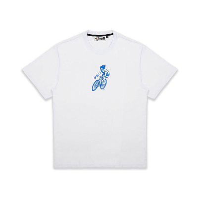 Футболка Cinelli T-Shirt Gerry Wedd Cyclist Surfer / Белый