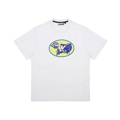 Футболка Cinelli T-Shirt Shana Sadeghi Ray Kitten / Белый