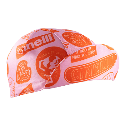 Велокепка Cinelli Supercorsa Cap / Розовый-Оранжевый