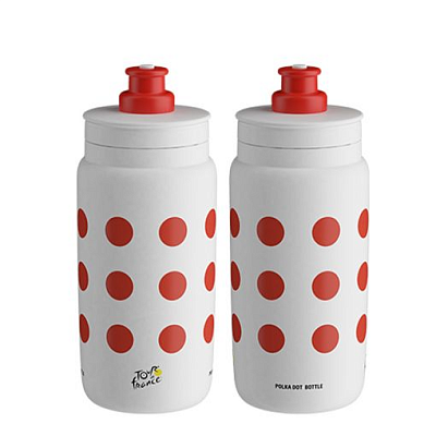 Фляга Elite Fly Tour De France Red Polka Dot / 550мл