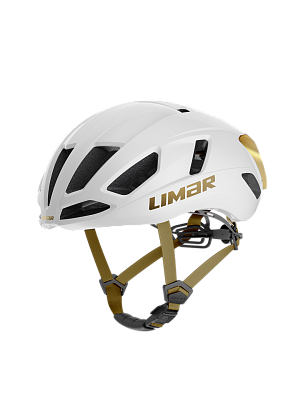 Велосипедный шлем Limar Air Atlas W&B Series / Белый-Золотой
