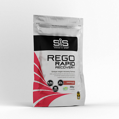 SiS Rego Rapid Recovery углеводно-белковый в порошке, вкус Шоколад, 500гр. в пакете