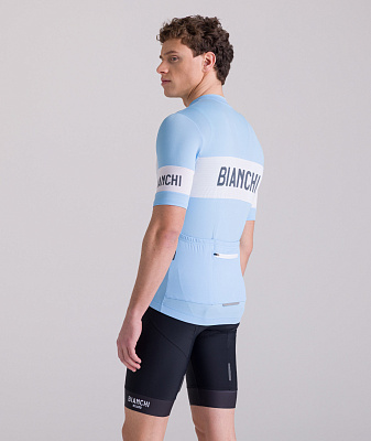 Веломайка Santini Bianchi Milano Retro Jersey / Голубой