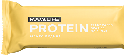 Батончик орехово-фруктовый R.A.W. LIFE Protein Bar / Манго пудинг