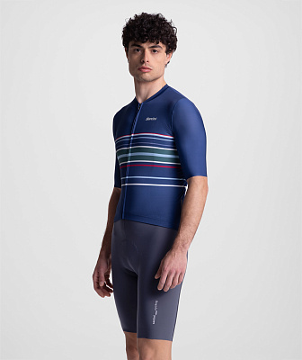 Веломайка Santini Bengal Evo Unisex SS Cycling  Jersey / Синий