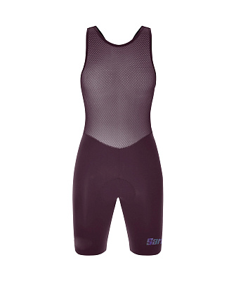 Велошорты женские Santini Unico Edge Bib Shorts / Бордовый