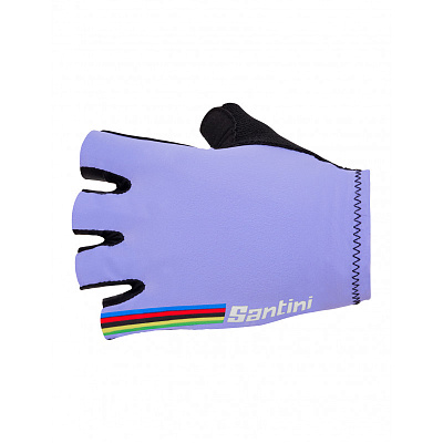 Велоперчатки Santini UCI Official Cycling Gloves / Сиреневый