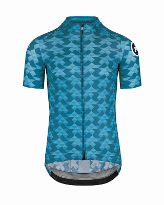 Джерси мужское Assos Fastlane Diamond Crazy SS Jersey / Голубой